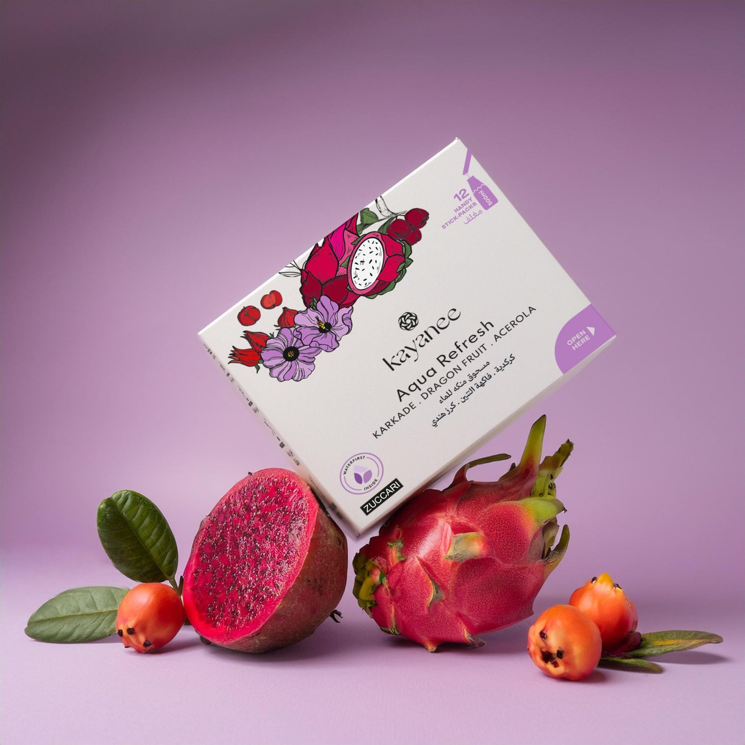 Aqua Refresh Hydration Powder Karkade-Dragon Fruit-Acerola